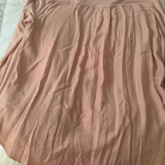 Mixed media pleated blouse with chiffon back - Picture 3 of 3